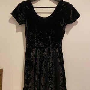 Brandy Melville velvet black mini dress